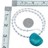Sterling Silver and Chrysocolla Bead Necklace KX120987